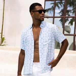 Kenny Flowers Maldives Pattern Short Sleeve Shirt